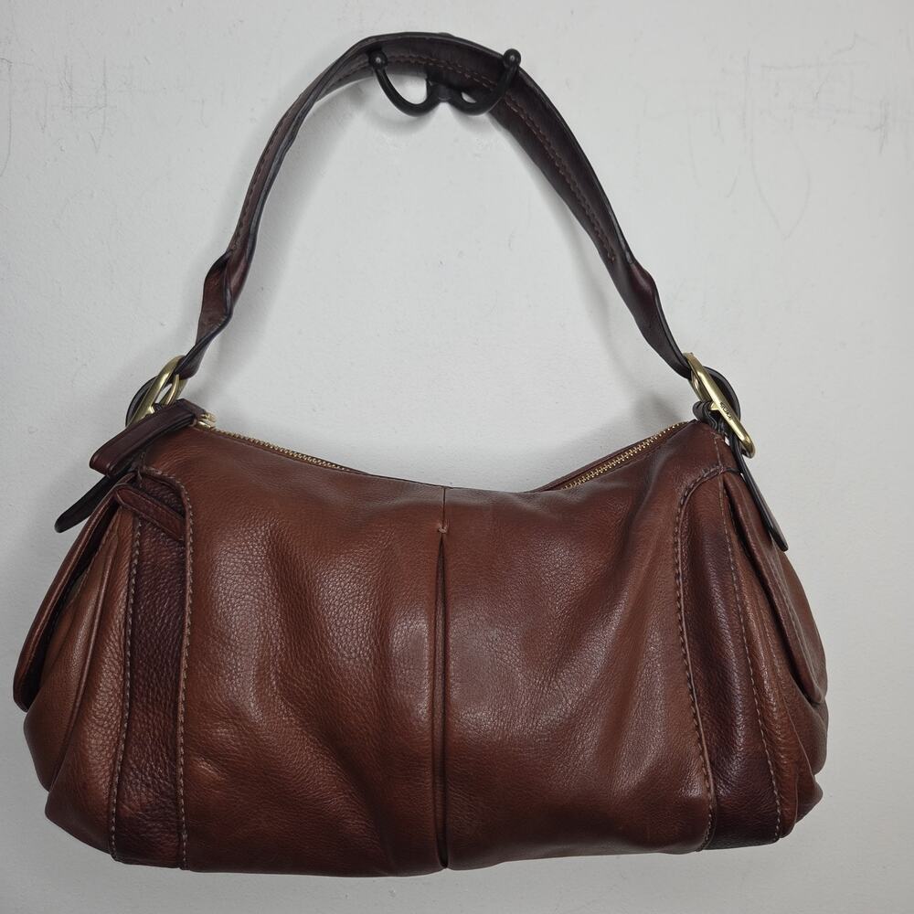 TUMI Brown Soft Leather Shoulder bag Purse